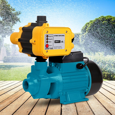 Giantz Peripheral Water Pump Garden Boiler Car Wash Auto Irrigation QB80 Yellow