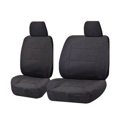 Seat Covers for MAZDA BT-50 B22P/Q-B32P/Q UP SERIES 10/2011 ? 2015 SINGLE CAB CHASSIS FRONT BUCKET + _ BENCH CHARCOAL CHALLENGER