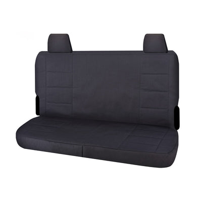 Seat Covers for TOYOTA LANDCRUISER 70 SERIES VDJ 05/2008 - ON DUAL CAB REAR BENCH CHARCOAL CHALLENGER