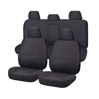 Seat Covers for MITSUBISHI TRITON FR MQ SERIES 01/2015 - ON DUAL CAB UTILITY FR CHARCOAL CHALLENGER