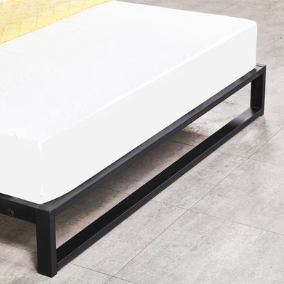 Milano Decor Florence Metal Bed Frame Mattress Base Platform Modern Black - Single - Black