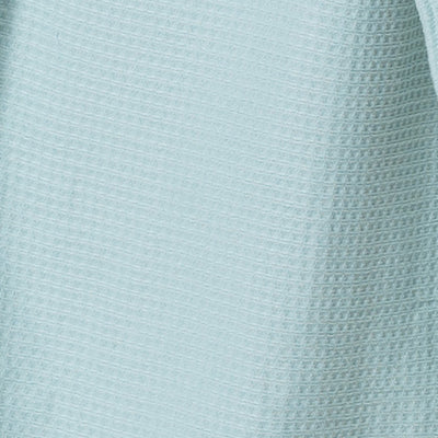 Royal Comfort 100% Cotton Bathrobe Waffle Unisex Ultra Soft Absorbent Durable - Small - Aqua