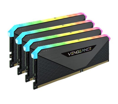 CORSAIR Vengeance RGB RT 128GB 4x32GB DDR4 3600MHz C18 18-22-22-42 Black Heatspreader Desktop Gaming Memory for AMD Threadripper
