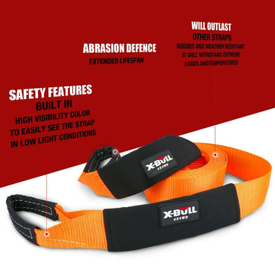 X-BULL Winch Recovery Kit Recovery tracks /Snatch Strap Off Road 4WD