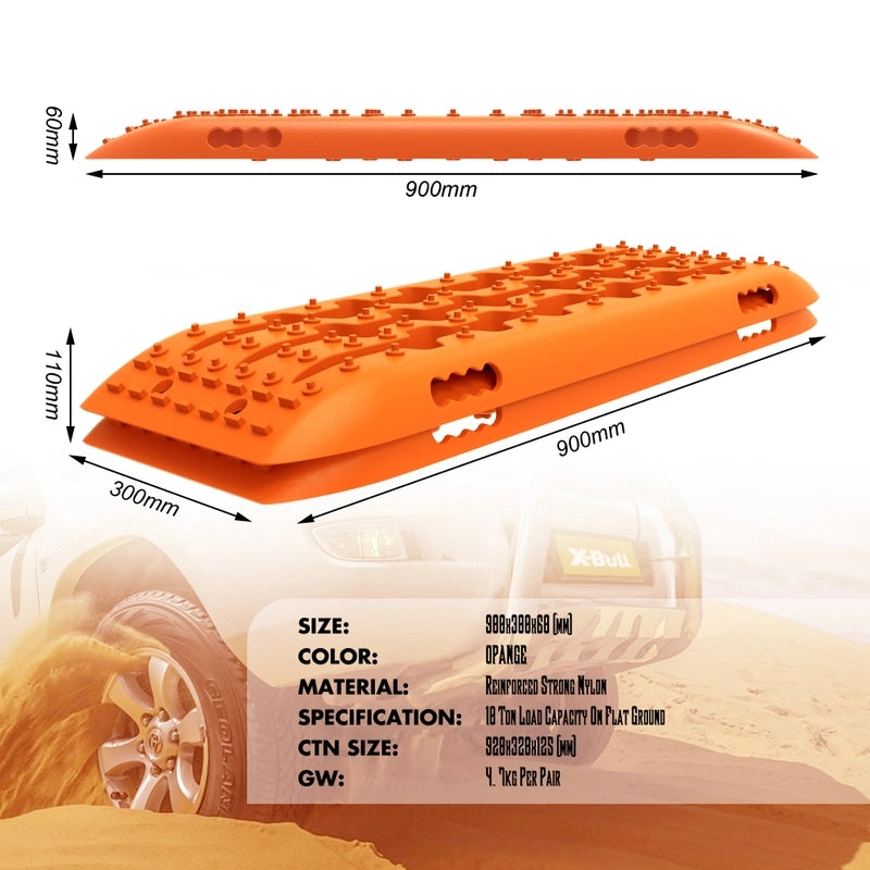 X-BULL Recovery tracks Sand tracks 2pcs Sand / Snow / Mud 10T 4WD Gen 2.0