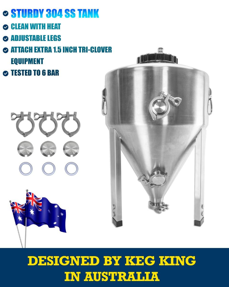 Apollo Titan 30L Stainless Steel Pressure Rated Fermenter