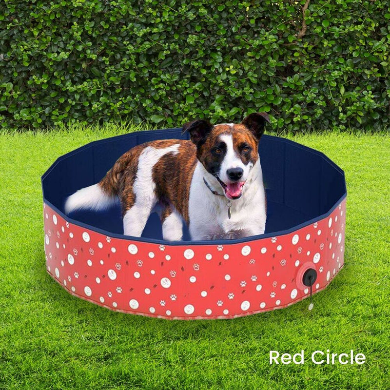 Floofi Pet Pool 120cm*30cm XL Red Circle