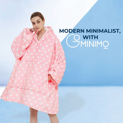 GOMINIMO Hoodie Blanket Ice Cream Pink HM-HB-110-AYS