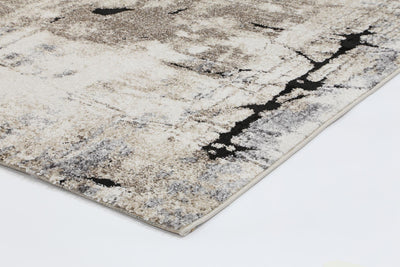 Vision Grey and Beige Abstract Rug 240x330cm