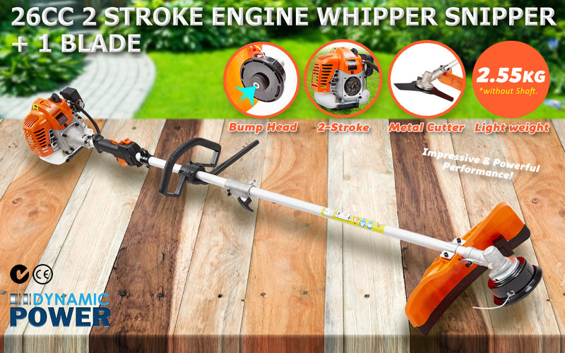 Garden Whipper Snipper Brush Cutter 26cc with 1 Blade