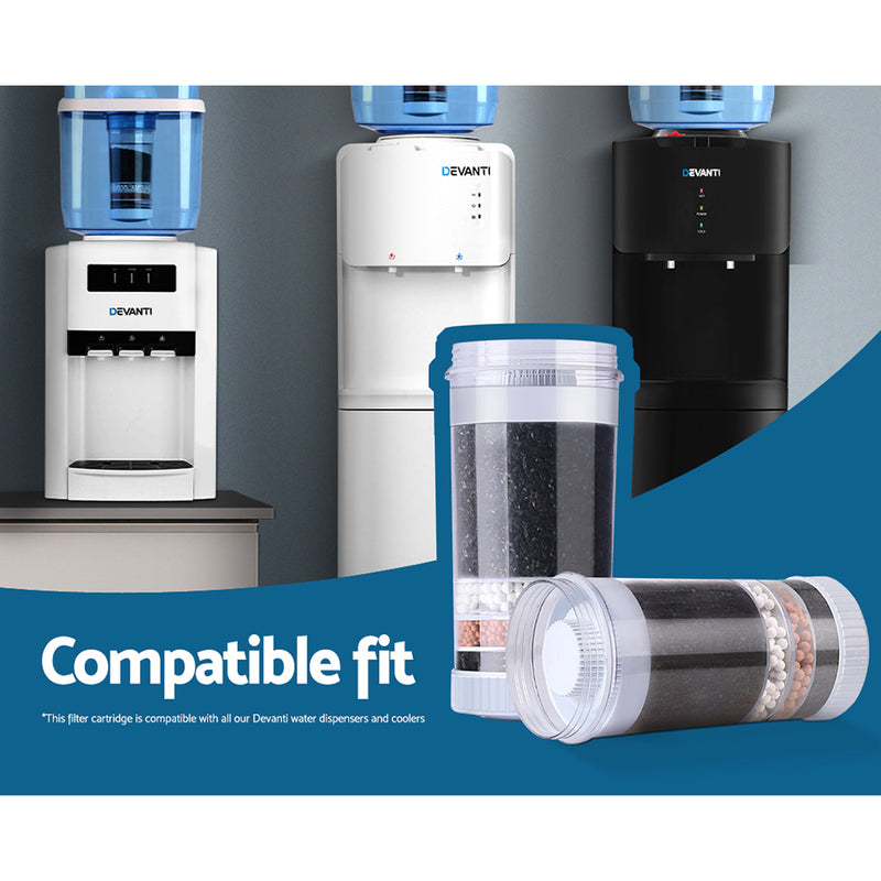 Devanti Water Cooler Dispenser 6-Stage Filter 2 Pack